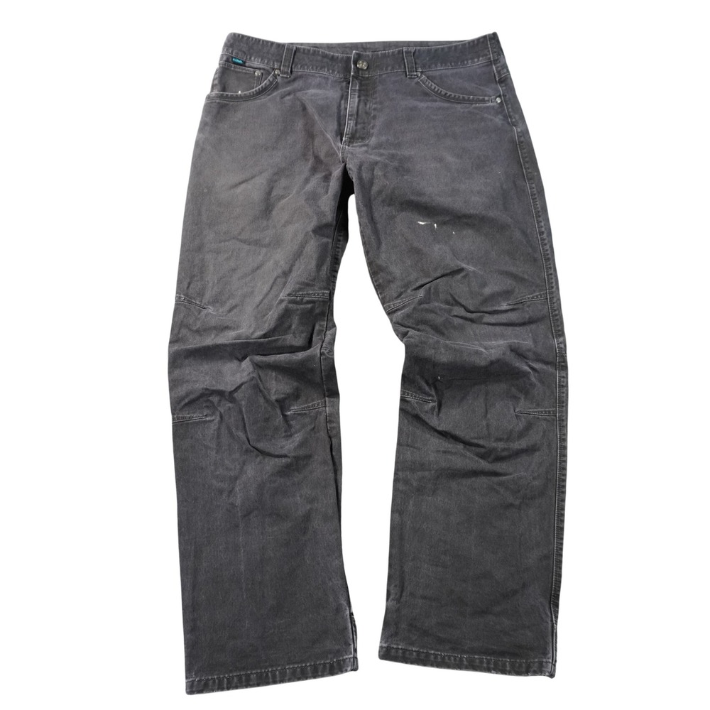 Kuhl Rydr Pants Mens 36X32 Charcoal Gray Articulated Knee Workwear Outdoor